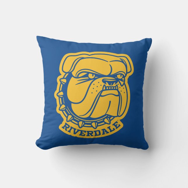 Riverdale Bulldog Head Kudde (Framsida)