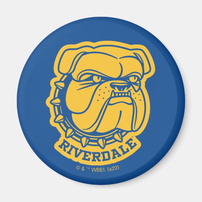 Riverdale Bulldog Head Magnet (Framsidan)