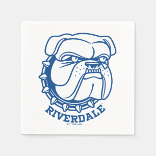 Riverdale Bulldog Head Pappersservett