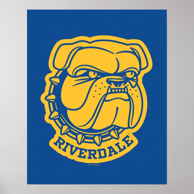Riverdale Bulldog Head Poster (Framsidan)