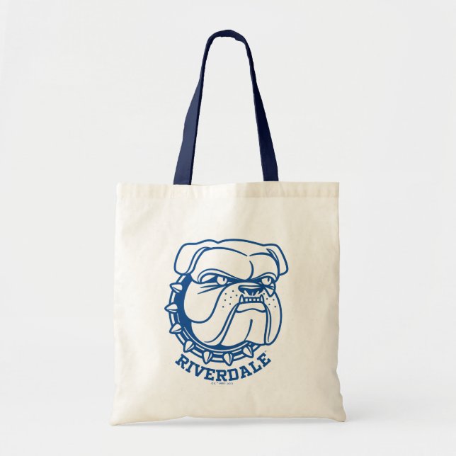 Riverdale Bulldog Head Tygkasse (Framsidan)