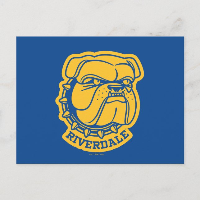 Riverdale Bulldog Head Vykort (Framsida)
