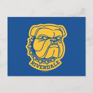 Riverdale Bulldog Head Vykort