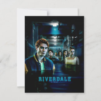 Riverdale Flooded Hallway Poster Anteckningskort