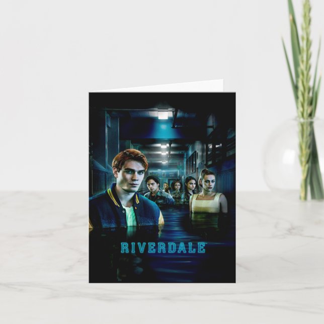 Riverdale Flooded Hallway Poster Anteckningskort (Framsida)