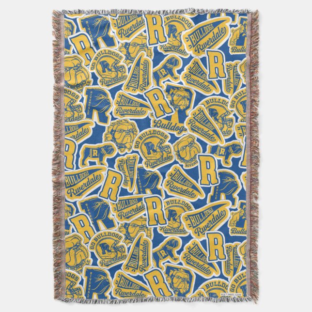 Riverdale Football and Cheer Mönster Filt (Framsidan Vertikal)