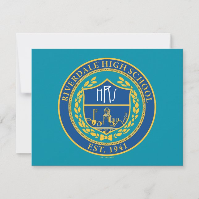 Riverdale High School Seal Anteckningskort (Framsida)