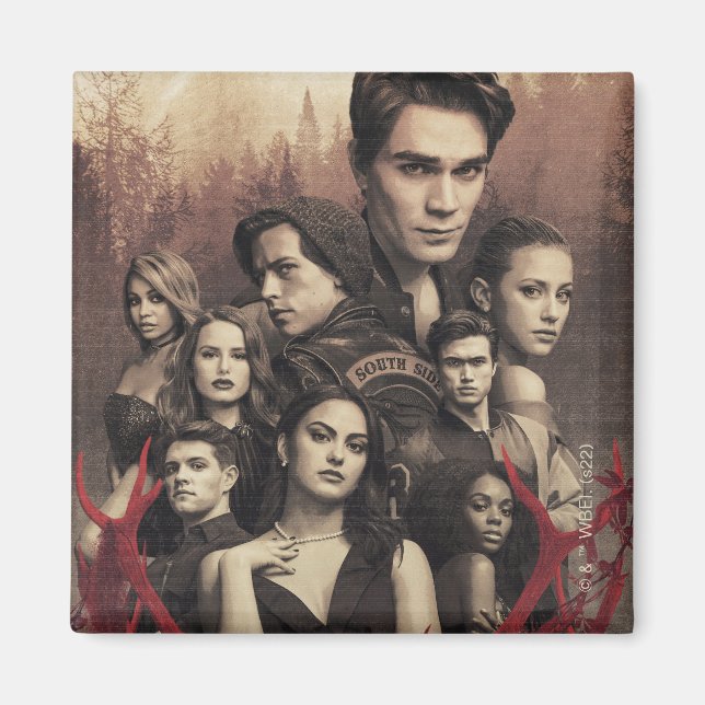 Riverdale Hjort Skull Poster Magnet (Framsidan)