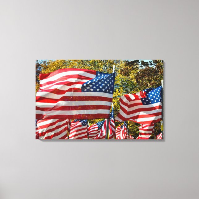 Riverdale, New York, USA. Vin land Canvastryck (Framsida)