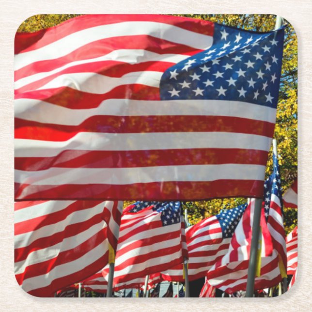 Riverdale New York, USA. Vinland Underlägg Papper Kvadrat (Framsidan)