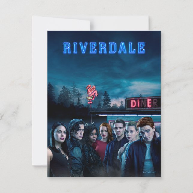 Riverdale Outside Pop-Middagen Poster Anteckningskort (Framsida)