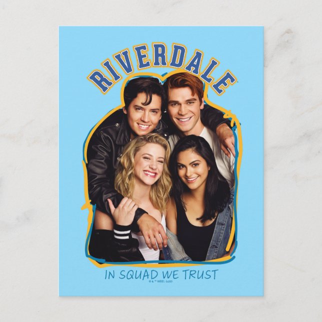 Riverdale - på torget litar vi på vykort (Framsida)