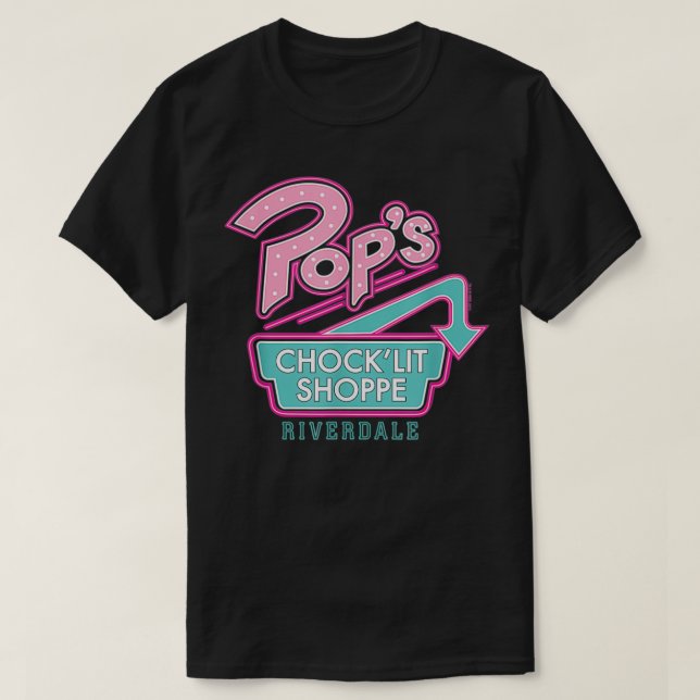Riverdale Pop's Neon Sign  T Shirt (Design framsida)