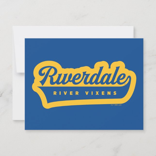 Riverdale River Vixens Logotyp Anteckningskort (Framsida)
