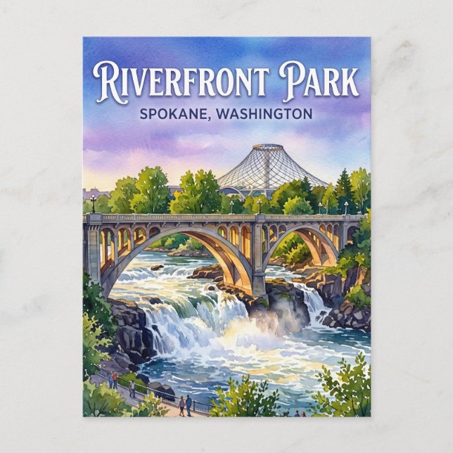 Riverfront Park USA Vykort (Framsida)