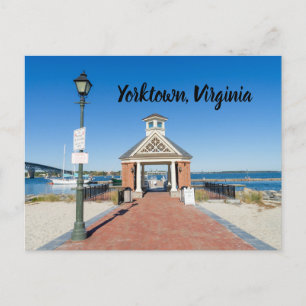 Rivergång i Yorktown Virginia Vykort