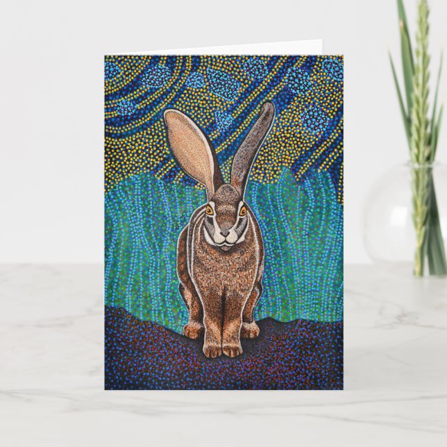 Riverine Rabbit Greeting Card Kort (Framsida)