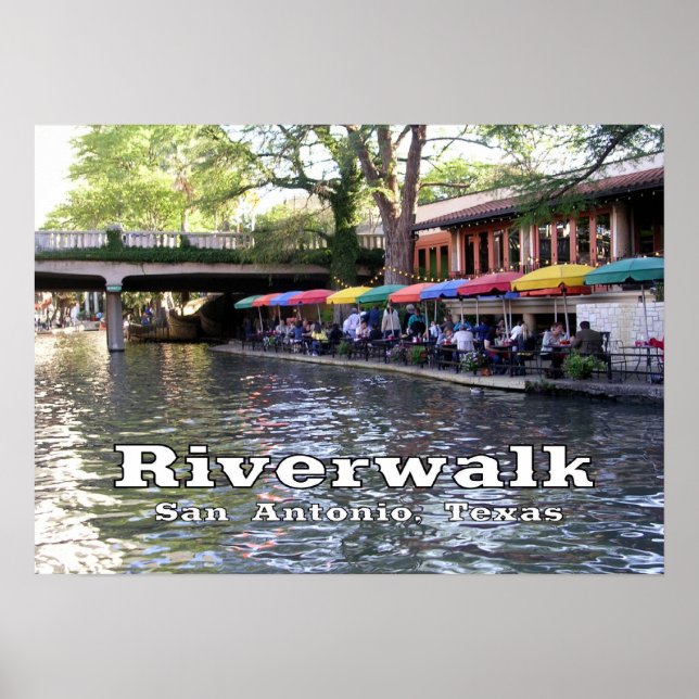 Riverpromenad, San Antonio, Texas Poster (Framsidan)