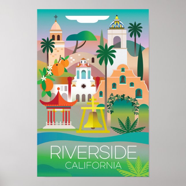 Riversdie, California Tryck (Framsidan)