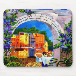 Riverside Cafe Mouse Pad Musmatta