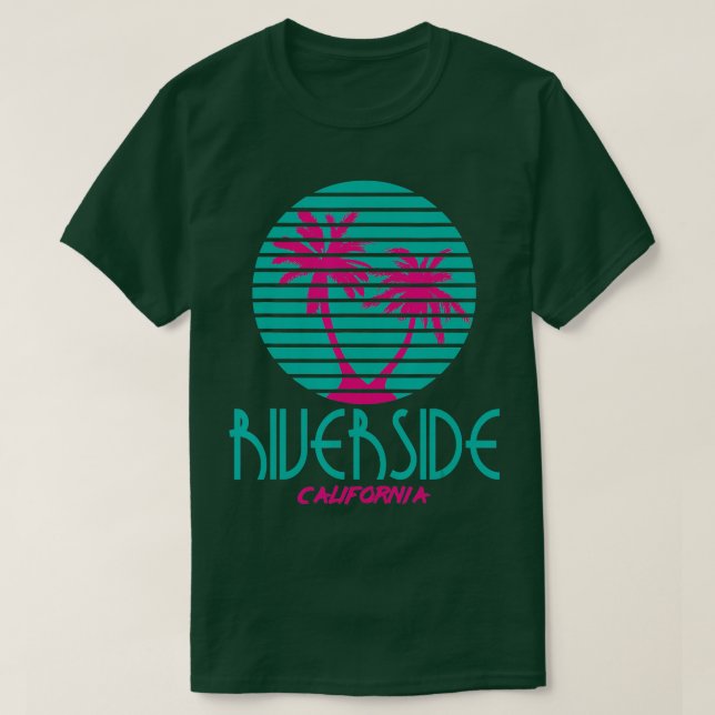 Riverside California Retro Design CA Souvenirs T Shirt (Design framsida)