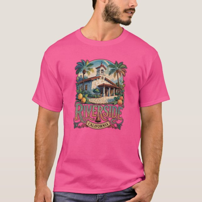 Riverside California T Shirt (Framsida)