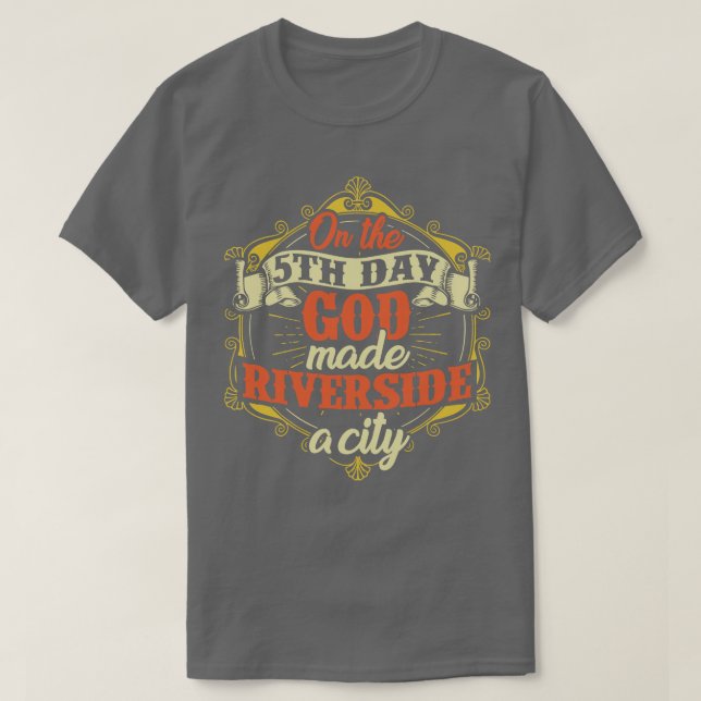 Riverside City California T Shirt (Design framsida)