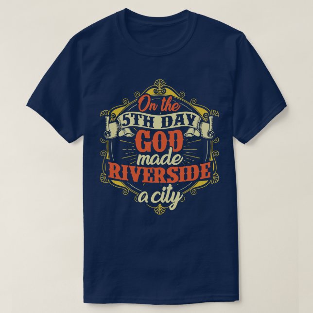 Riverside City California T Shirt (Design framsida)