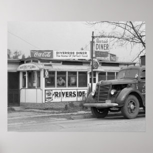 Riverside Diner, 1941 Poster