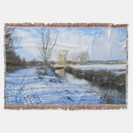 Riverside English Winter Walk - Personlig Filt