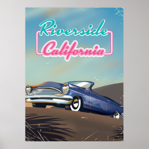 Riverside Kaliforniens reseaffisch Poster