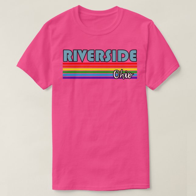 Riverside Ohio-Pridet Riverside LGBT Gift LGBTQ Su T Shirt (Design framsida)