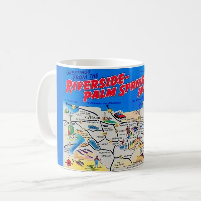 Riverside - Palm Springs  Kaffemugg (Framsida vänster)