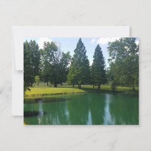 Riverside Park Murphysboro Illinois Scenia Pond Vykort