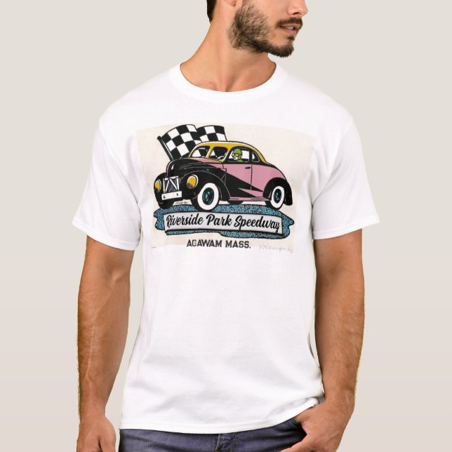 Riverside Park Speedway Coupe RETRO TEE SHIRT (Framsida)
