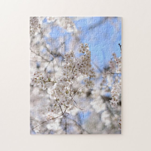 Riverside Park Vår Cherry Blommars New York NYC Pussel (Vertikal)