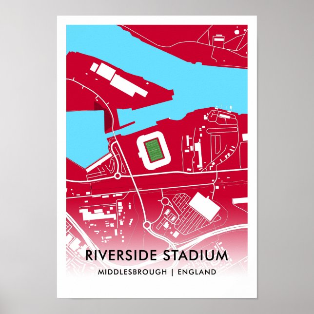 Riverside Stadium Poster - Middlesbroughs hem (Framsidan)