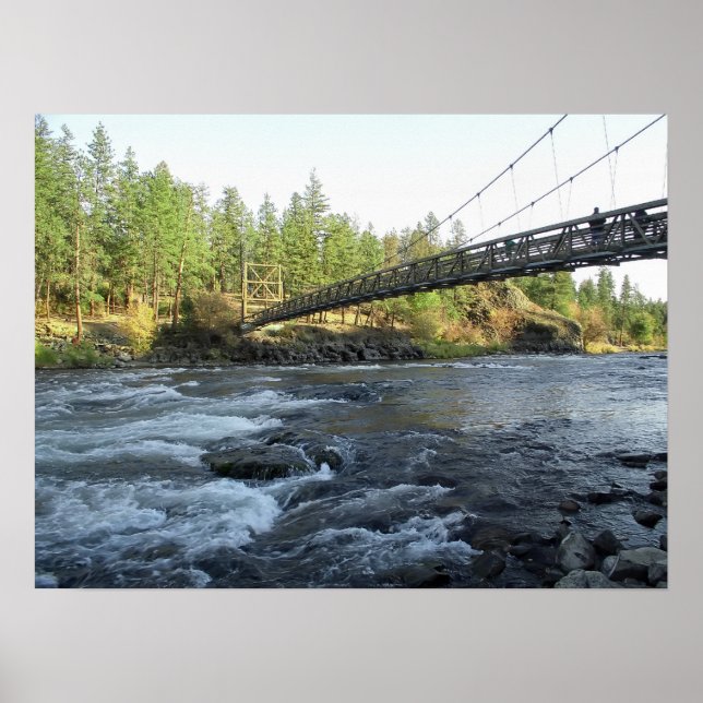 RIVERSIDE STATE PARK CCC BRIDGE - SPOKANE WA POSTER (Framsidan)