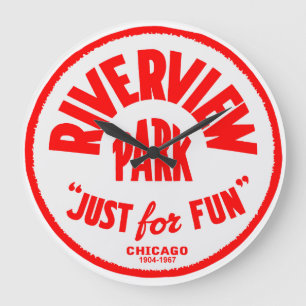 Riverview Amusement Park, Chicago, 1904-1967 Illin Stor Klocka