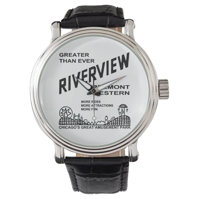 Riverview Amusement Park, Chicago, IL 1904-1967 Armbandsur (Framsida)