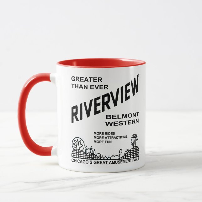 Riverview Amusement Park, Chicago, IL 1904-1967 Mugg (Vänster)