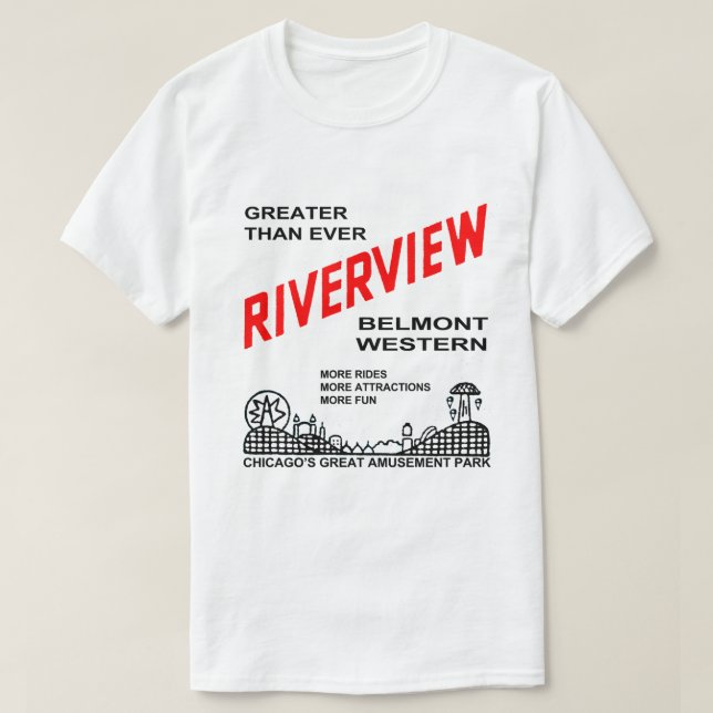 Riverview Amusement Park, Chicago, IL 1904-1967 T Shirt (Design framsida)