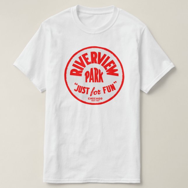Riverview Amusement Park, Chicago, Illinois Tee Shirt (Design framsida)