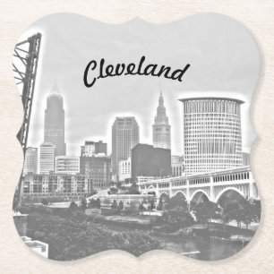 Riverview Cleveland B&W Papprare Underlägg Papper