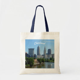 Riverview Cleveland Skyline Tote Bag Tygkasse