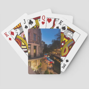 Riverwalken vid Dusk i San Antonio 2 Casinokort