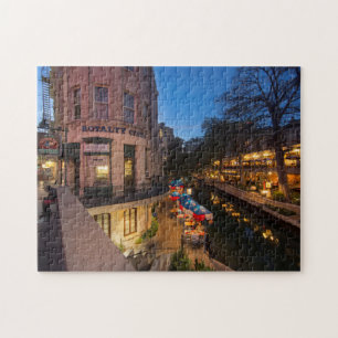 Riverwalken vid Dusk i San Antonio 2 Pussel