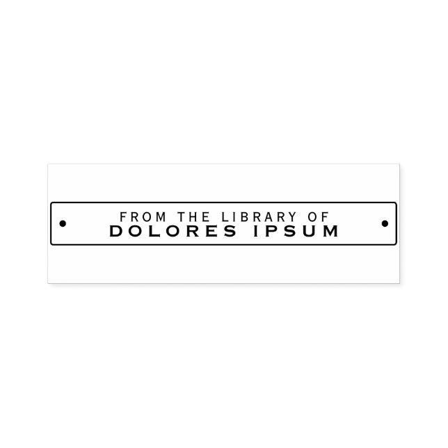 Riveted Märkre Bookplate Frimärke Självfärgande Stämpel (Design)