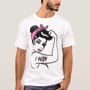 Riveter I Won Awareness Bröstcancer överlevande Wo T Shirt