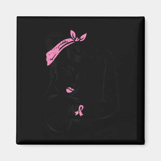 Riveter jag vann medvetenhet bröstcancer överlevan magnet (Framsidan)